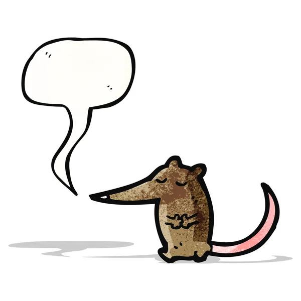 Cartone animato mouse parlante — Vettoriale Stock
