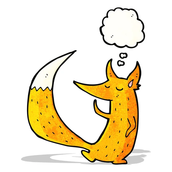 Kreslený chytrá liška — Stockový vektor