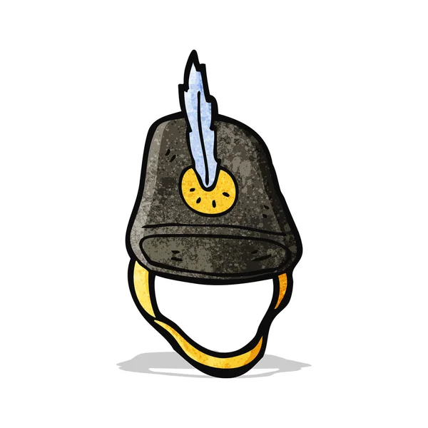 Viejo sombrero militar de dibujos animados — Vector de stock