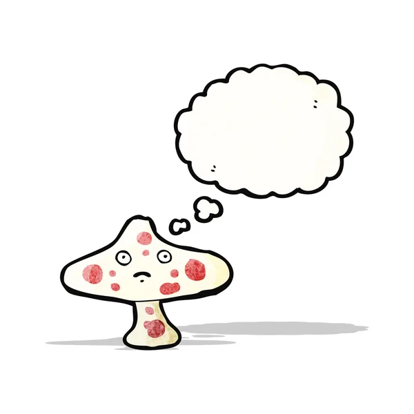 Toadstool kartun - Stok Vektor