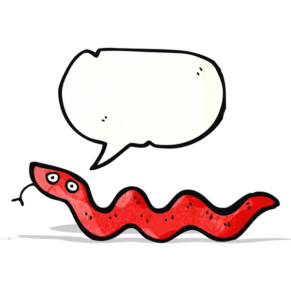 Cartoon slithering snake — Stock Vector