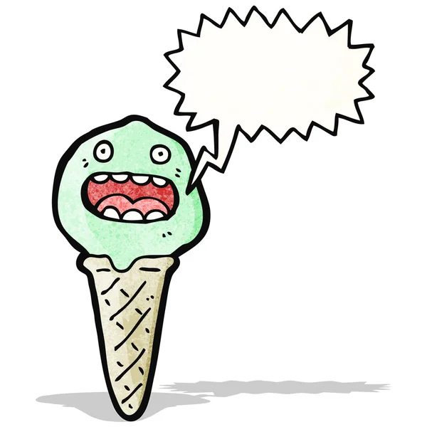 Helado personaje de dibujos animados — Archivo Imágenes Vectoriales