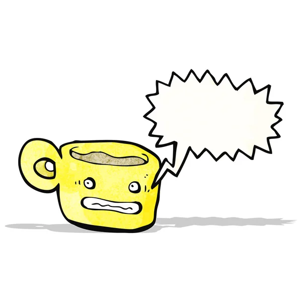 Персонаж мультфильма о чашке кофе — стоковый вектор