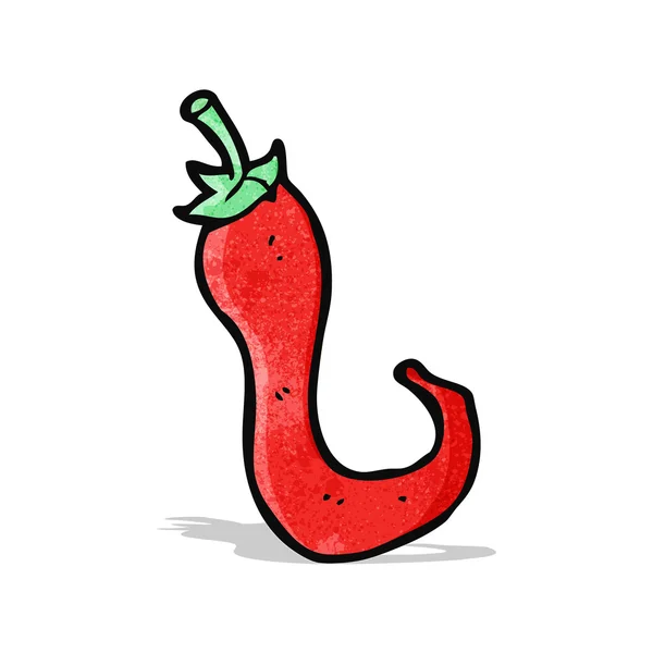 Cartoon chilipeppar — Stock vektor