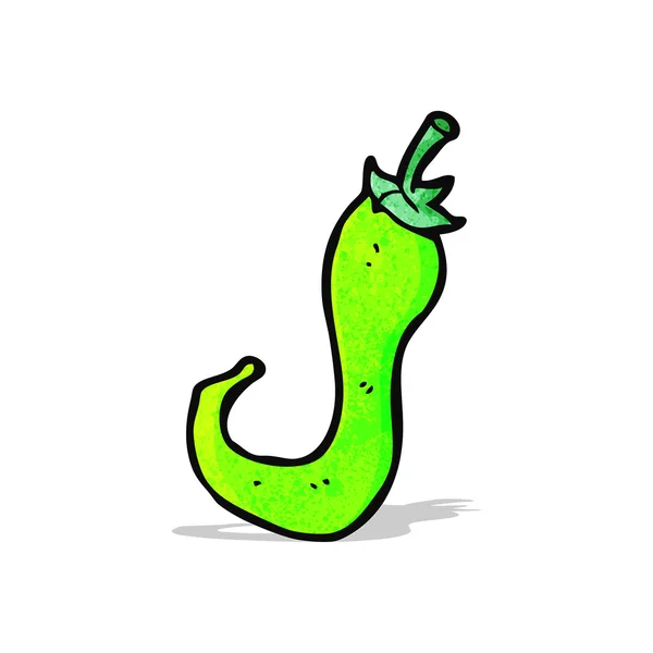 Cartoon grön chili — Stock vektor
