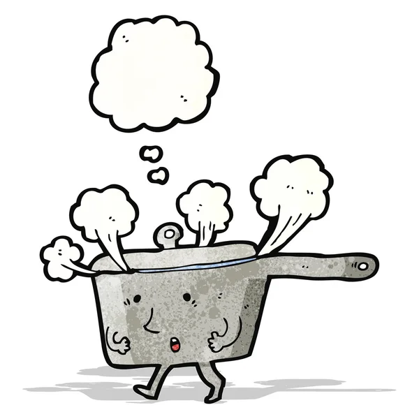 蒸し熱い鍋漫画 — ストックベクタ