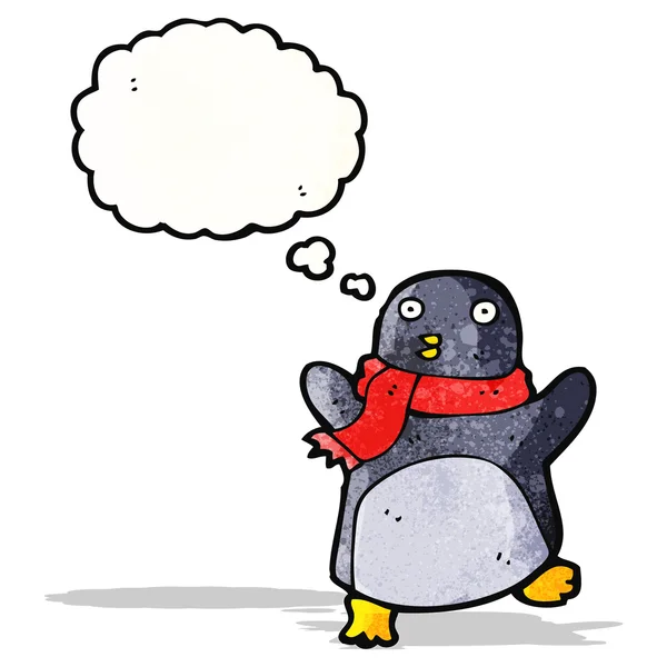 Rolig tecknad pingvin — Stock vektor