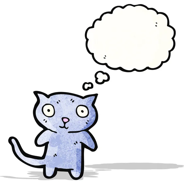 Kis macska rajzfilmfigura — Stock Vector