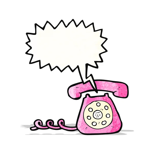 Cartoon ringing telephone — Stock Vector