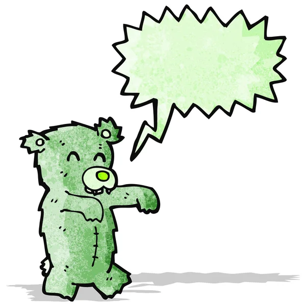 ซอมบี้หมีเท็ดดี้การ์ตูน — ภาพเวกเตอร์สต็อก