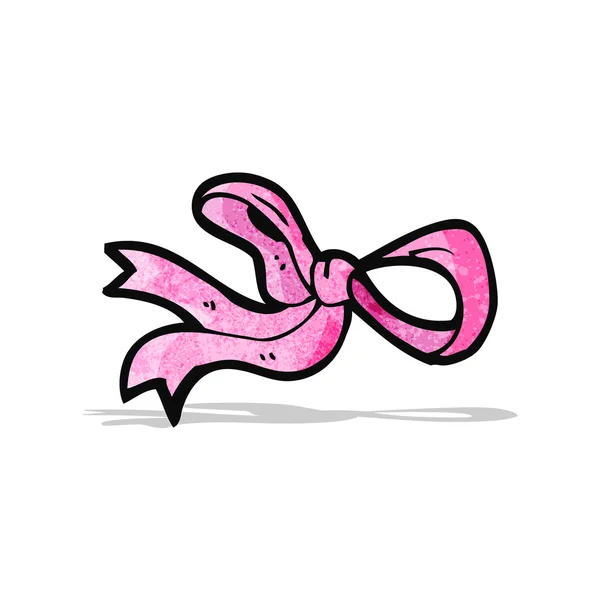 Cartoon pink bow — Stock Vector