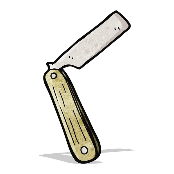 Cartoon cut throat razor — Stock Vector