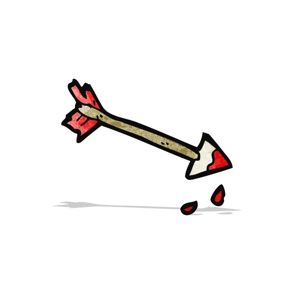 Medieval arrow cartoon — Stock Vector
