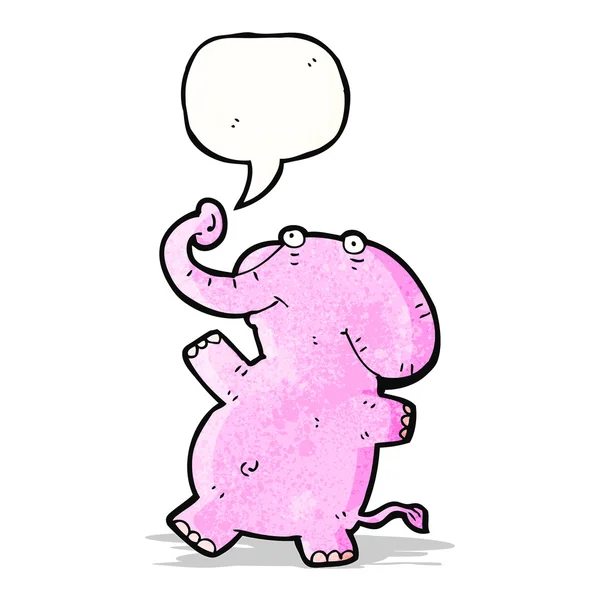 Funny cartoon elephant — Stock Vector