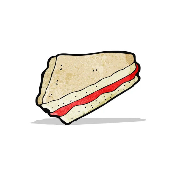 Jam sandwich cartone animato — Vettoriale Stock