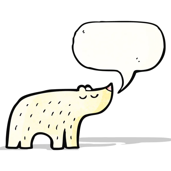 Cute polar bear cartoon — Stock Vector