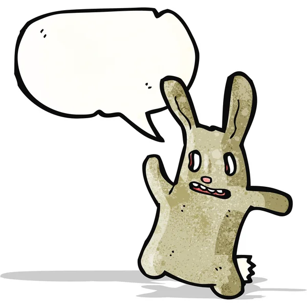 Cartoon spooky rabbit — Stock Vector