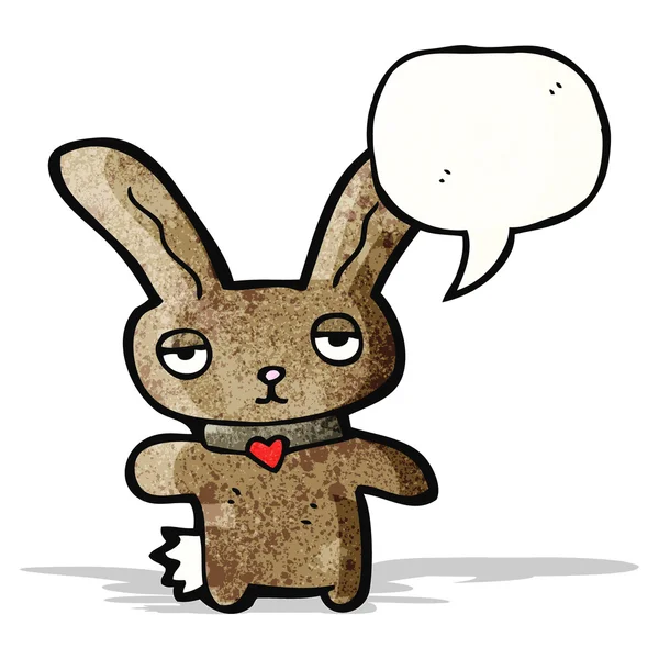 Funny cartoon rabbit — Stock Vector