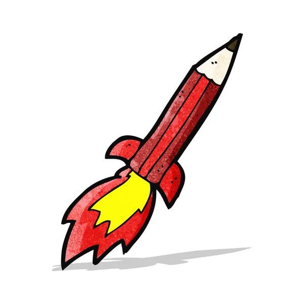 Cartoon penna raket — Stock vektor