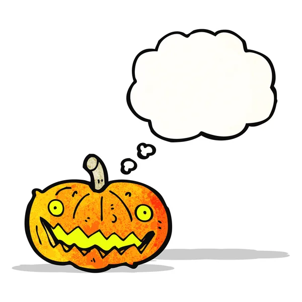 Calabaza de Halloween de dibujos animados — Vector de stock