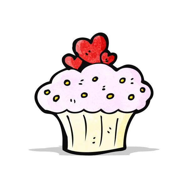 Karikatür cupcake — Stok Vektör