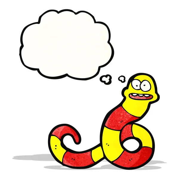 Karikatür zehirli yılan — Stok Vektör