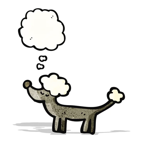 带有思想气泡的卡通狮子狗 — 图库矢量图片