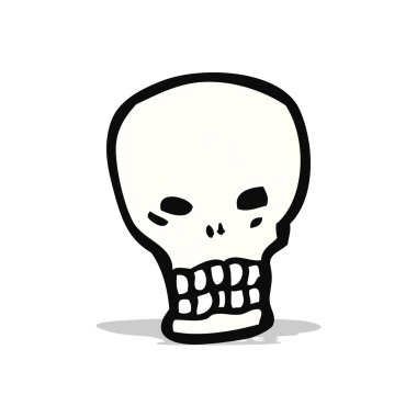 karikatür skull simgesi