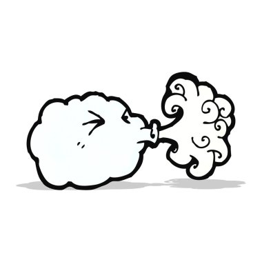 bulut üfleme karikatür