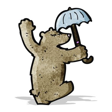 Komik çizgi film ayısı