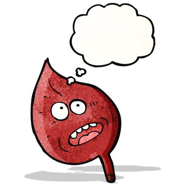 yüzü olan çizgi film yaprak