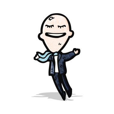 Balon kafa businesm çizgi film