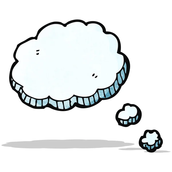 Nube pensamiento de dibujos animados — Vector de stock