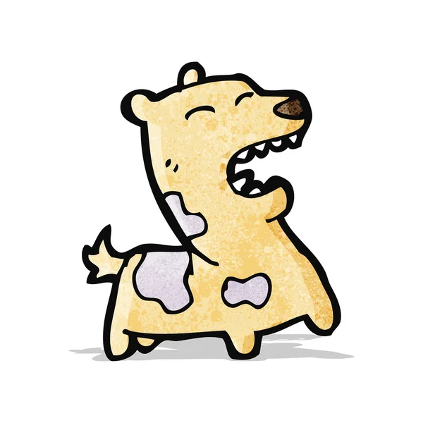 Blaffende hond cartoon — Stockvector