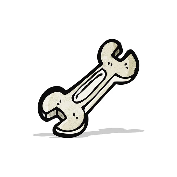 Cartoon spanner — Stock Vector