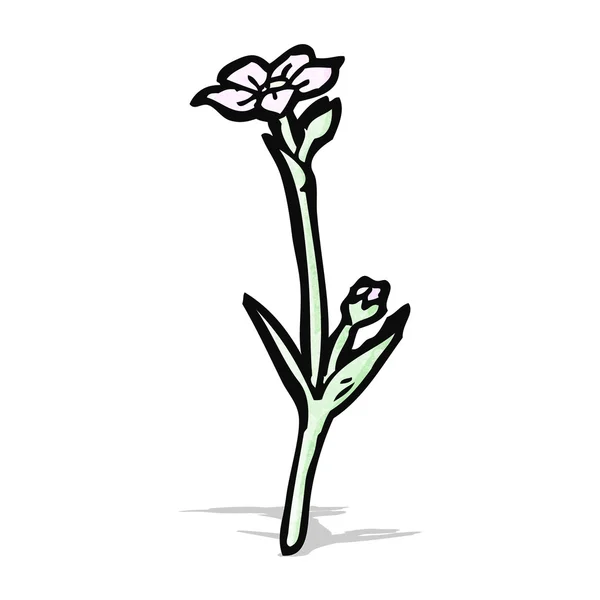 Divoké květiny kreslené — Stockový vektor