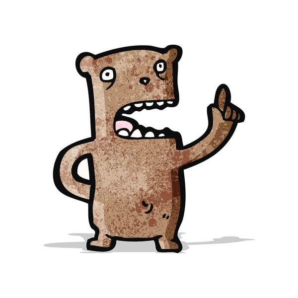 Divertido oso de dibujos animados — Vector de stock