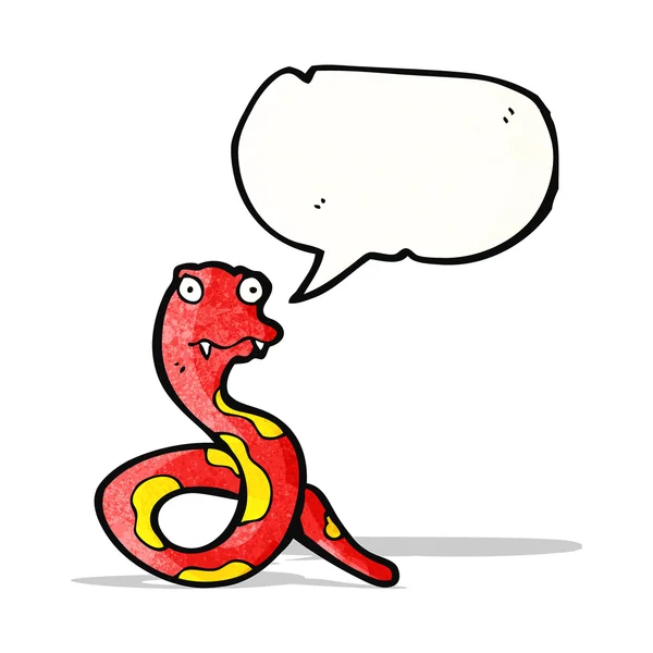 Serpiente de dibujos animados divertido — Archivo Imágenes Vectoriales