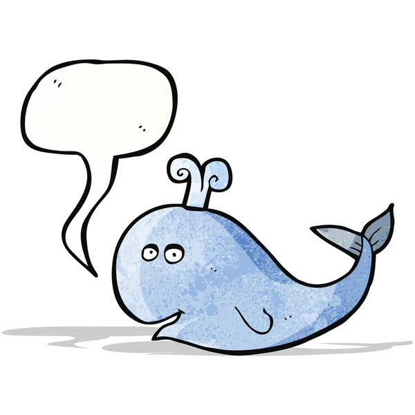 Baleine à dessin animé — Image vectorielle