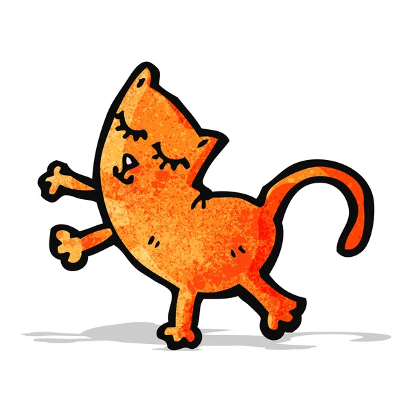 Grappige stripkat — Stockvector