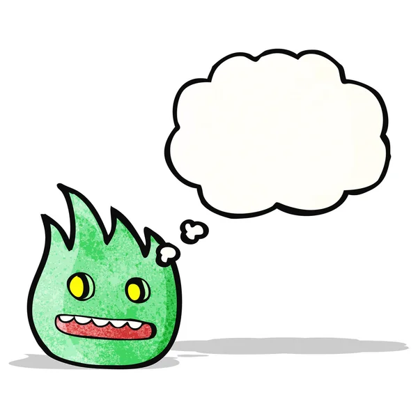 小小的火焰怪物卡通 — 图库矢量图片