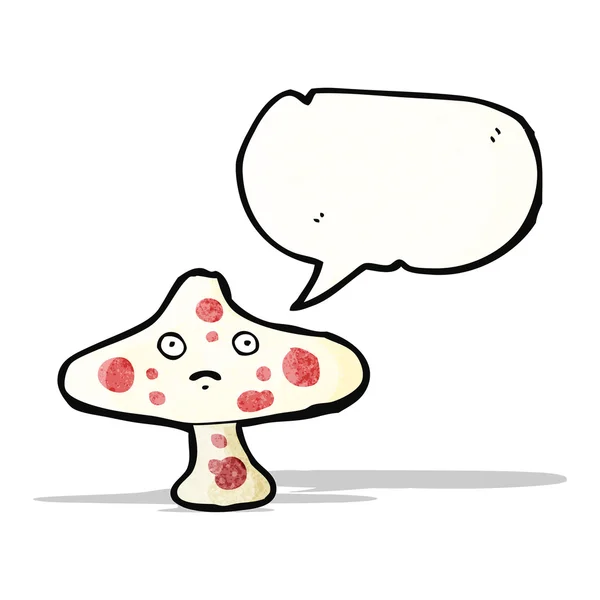 Toadstool veneno dos desenhos animados —  Vetores de Stock