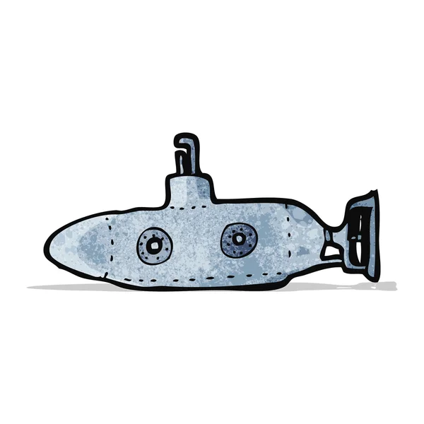 Submarino de dibujos animados — Archivo Imágenes Vectoriales