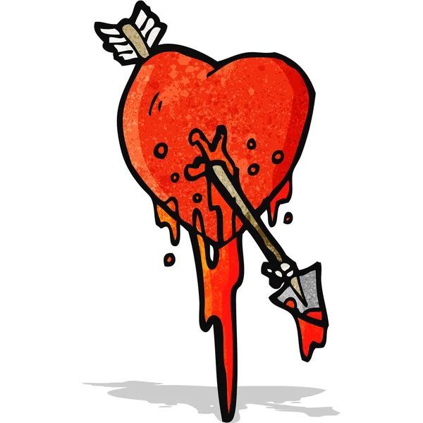 Символ мультяшного сердца — стоковый вектор