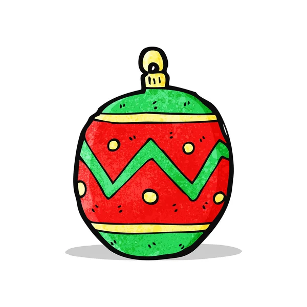 Bauble de Natal dos desenhos animados — Vetor de Stock