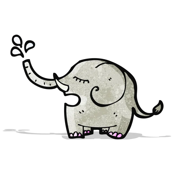 Elefante de dibujos animados — Vector de stock