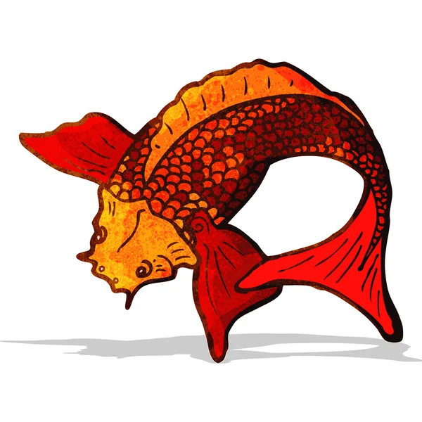 Cartoon japanese fish tattoo — Stock Vector