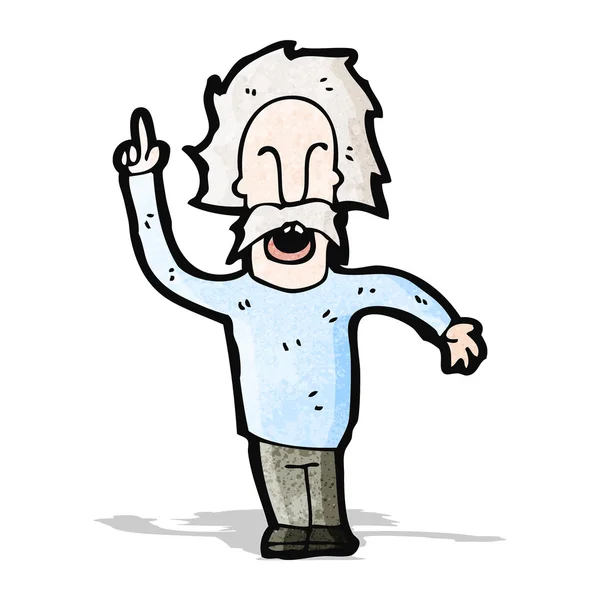 Cartoon einstein — Stock Vector