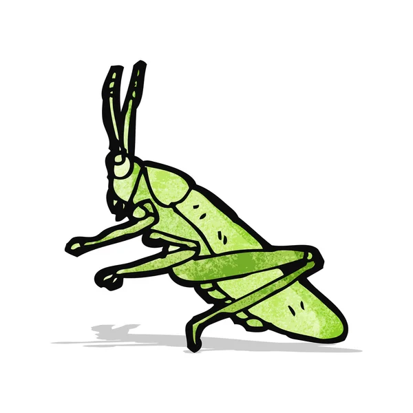 Dessin animé de sauterelle — Image vectorielle