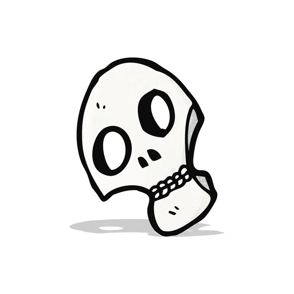 幽灵般的头骨象征卡通 — 图库矢量图片